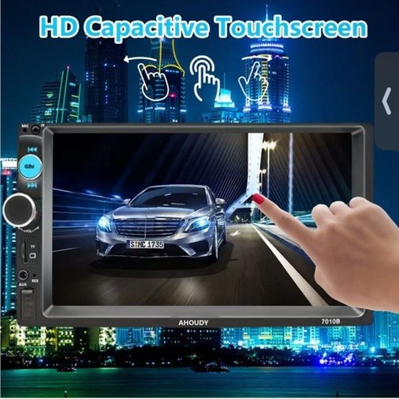 Double Din Car Stereo Compatible with Apple Carplay, 7 InchTouchscreen nwt - Picture 7 of 8